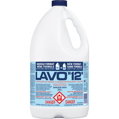 Liquid Bleach, 3.6 L, Jug Meunier Outillage Industriel