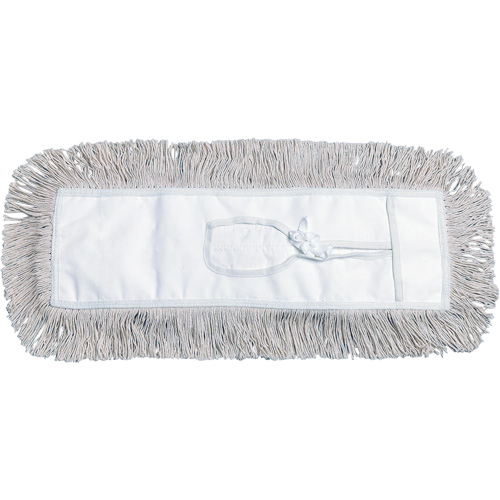 Dust Mop, Tie-On Style, Cotton, 60" L x 5" W Meunier Outillage Industriel