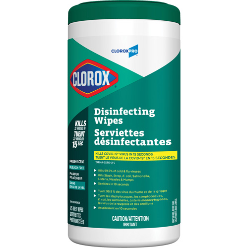 Disinfecting Wipes, 75 Count Meunier Outillage Industriel