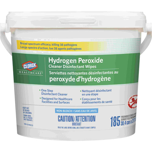 Healthcare&reg; Hydrogen Peroxide Cleaner Disinfecting Wipes, 185 Count Meunier Outillage Industriel