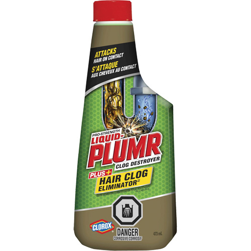 Produit d&eacute;bouchant pour bouchons de cheveux Liquid-Plumr Meunier Outillage Industriel
