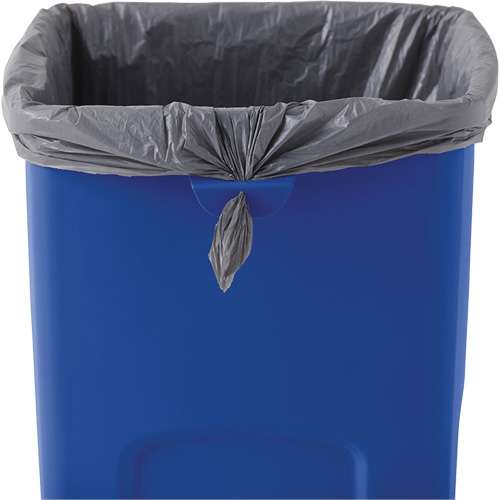 Untouchable&reg; Square Recycling Container, Bulk, Plastic, 23 US gal. Meunier Outillage Industriel