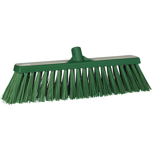 Balai-brosse robuste, Crins Ferme, 20", Polyester, Vert Meunier Outillage Industriel