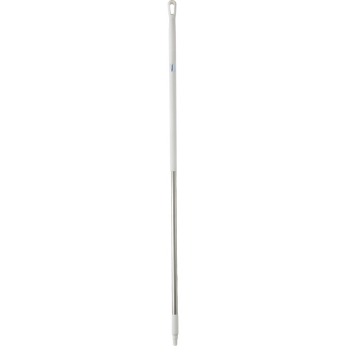 Handle, Broom/Brush/Pad Holder/Scraper/Squeegee, White, Ergonomic, 59" L Meunier Outillage Industriel