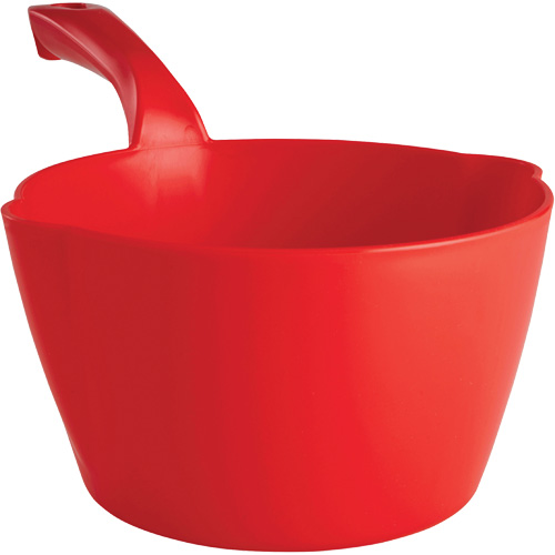 Round Bowl Scoop, Plastic, Red, 64 oz. Meunier Outillage Industriel