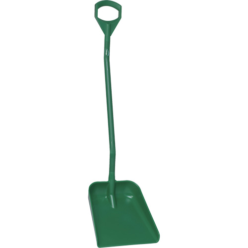 Ergonomic Large Blade Shovel, 51" Length, Plastic, Green Meunier Outillage Industriel