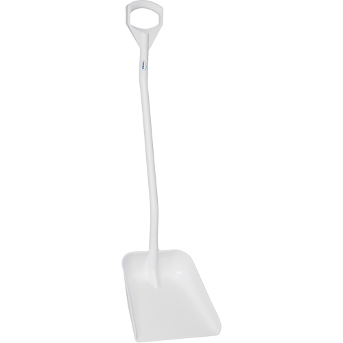 Pelle ergonomique &agrave; grande lame, Longueur de 51", Plastique, Blanc Meunier Outillage Industriel