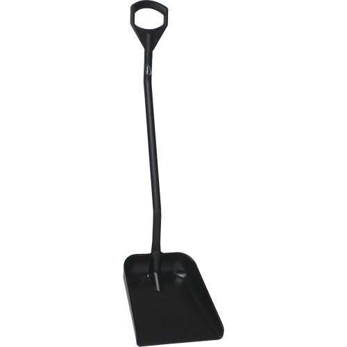 Ergonomic Large Blade Shovel, 51" Length, Plastic, Black Meunier Outillage Industriel