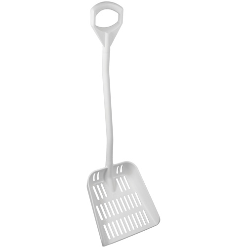 Pelle ergonomique ajour&eacute;e, Longueur de 45", Plastique, Blanc Meunier Outillage Industriel