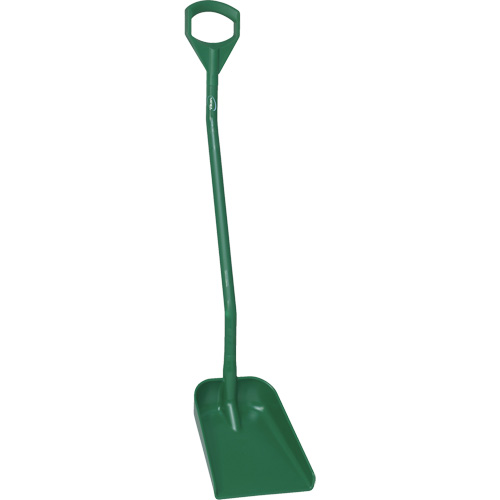 Ergonomic Small Blade Shovel, 50" Length, Plastic, Green Meunier Outillage Industriel