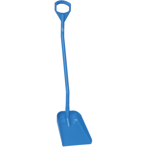 Ergonomic Small Blade Shovel, 50" Length, Plastic, Blue Meunier Outillage Industriel