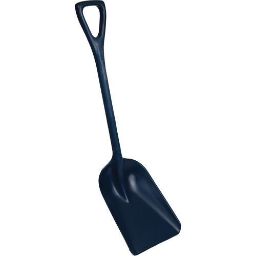One-Piece Metal Detectable Shovel, 10" x 14" Blade, 37-1/2" Length, Plastic, Blue Meunier Outillage Industriel
