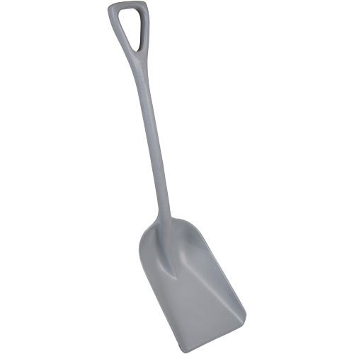 One-Piece Metal Detectable Shovel, 10" x 14" Blade, 37-1/2" Length, Plastic, Grey Meunier Outillage Industriel