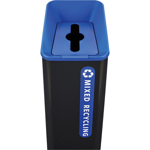 Sustain Mixed Recycling Container, Bulk, Plastic, 15 US gal. Meunier Outillage Industriel