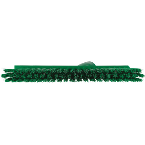 Balai biseaut&eacute; avec pas de vis inclin&eacute;, Crins Moyen, 10", Polyester, Vert Meunier Outillage Industriel