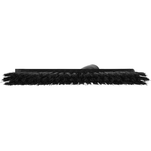 Dustpan Broom with Angled Thread, Medium Bristles, 10", Polyester, Black Meunier Outillage Industriel