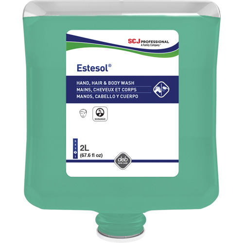 Nettoyant pour les mains, les cheveux et le corps Estesol, 2 L, For&ecirc;t tropicale, Cartouche en plastique Meunier Outillage Industriel