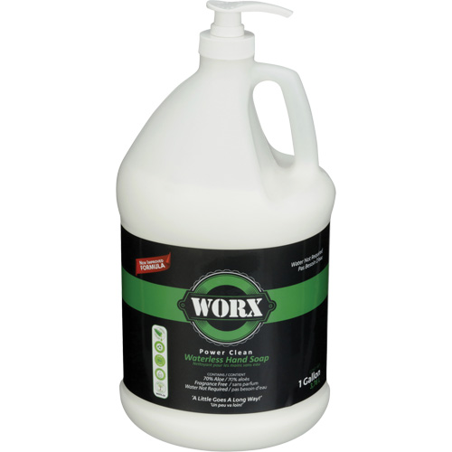 Savon pour les mains sans eau Power Clean, Liquide, 3,78 L, Sans parfum Meunier Outillage Industriel