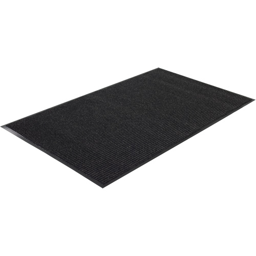 Twin Rib Matting, Wiper/Scraper, 4' x 6' x 1/4", Charcoal Meunier Outillage Industriel