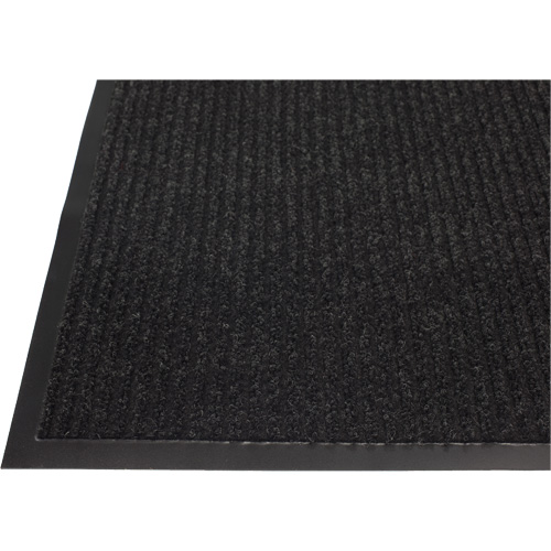 Twin Rib Matting, Wiper/Scraper, 4' x 6' x 1/4", Charcoal Meunier Outillage Industriel
