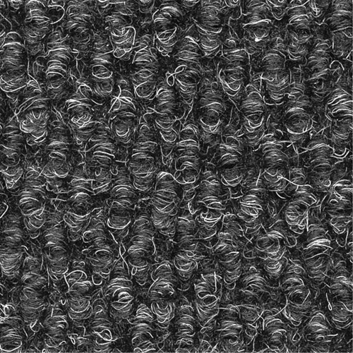 Supreme Knob Entrance Matting, Wiper/Scraper, 13-5/12' x 75-1/2' x 7/16", Charcoal Meunier Outillage Industriel