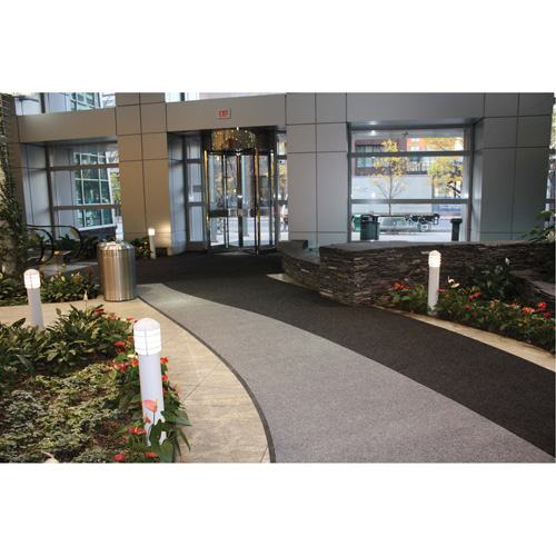 Supreme Knob Entrance Matting, Wiper/Scraper, 13-5/12' x 75-1/2' x 7/16", Charcoal Meunier Outillage Industriel