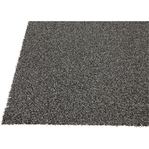 Tundra Indoor/Outdoor Matting, Latex/Polypropylene, Scraper Type, Tufted Cut Pile Pattern, 3-1/2' x 6', Grey Meunier Outillage Industriel
