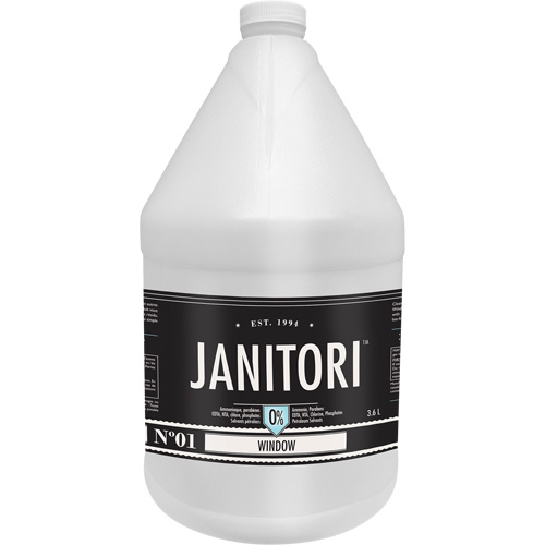 Nettoyant &agrave; fen&ecirc;tre Janitori 01, 4 L, Cruche Meunier Outillage Industriel