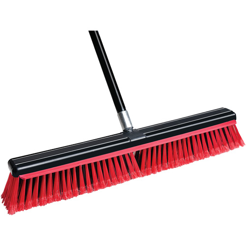 Squeegee Broom with Handle, 24", Medium, PVC Bristles Meunier Outillage Industriel
