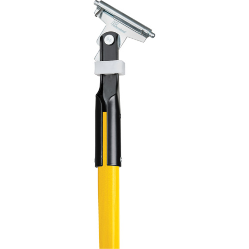 Manche jaune pour vadrouille &agrave; &eacute;pousseter Clipper, Fibre de verre, 1" dia, 60" lo Meunier Outillage Industriel