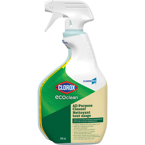 Nettoyant tout usage CloroxPro Clorox EcoClean, 946 ml, Bouteille &agrave; g&acirc;chette Meunier Outillage Industriel
