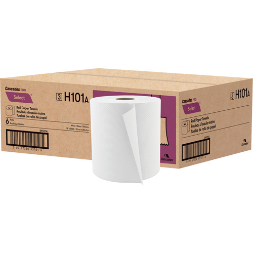 PRO Select Roll Paper Towel, 1 Ply, Standard, 1000' L Meunier Outillage Industriel