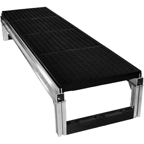 FOUNDATION Smooth Modular Aluminum Work Platform Kit, 18" W x 72" D, 400 lbs. Capacity, All-Welded Meunier Outillage Industriel