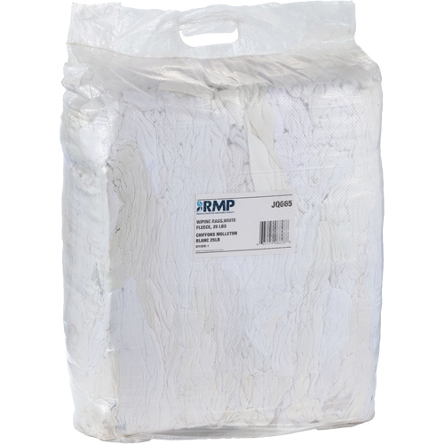 Wiper Rags, Fleece, White, 20 lbs. Meunier Outillage Industriel