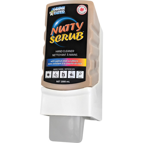 Nettoyant &agrave; mains avec exfoliant en coquille de noyer Nutty Scrub, Pierre ponce, 2000 ml, Cartouche en plastique, Sans parfum Meunier Outillage Industriel