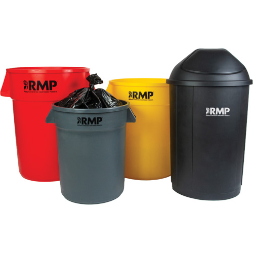 Garbage Bin, Polyethylene, 20 US gal. Meunier Outillage Industriel