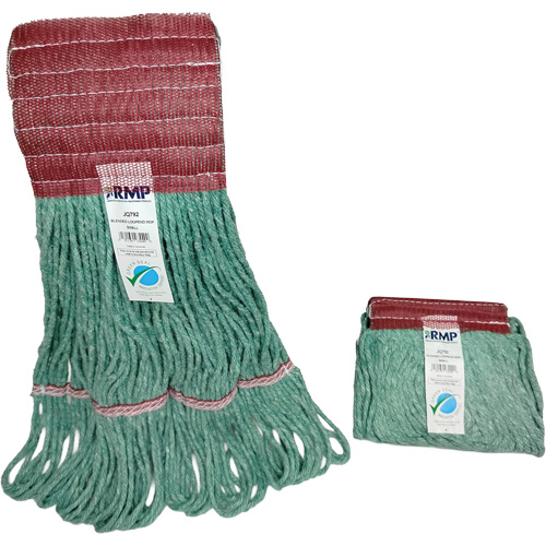 Wide-Band Mop Head, Antimicrobial/Floor Finishing/Specialty, Cotton/Rayon/Synthetic, Loop Style Meunier Outillage Industriel