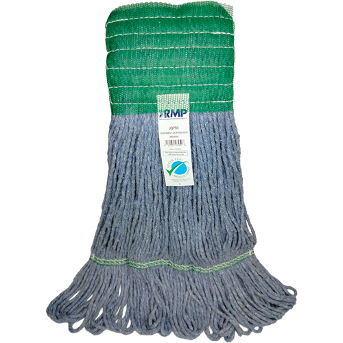 Wide-Band Mop Head, Antimicrobial/Floor Finishing/Specialty, Cotton/Rayon/Synthetic, Loop Style Meunier Outillage Industriel