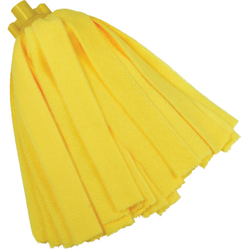 Socket Mop, Yellow, Microfibre, Cut Style Meunier Outillage Industriel