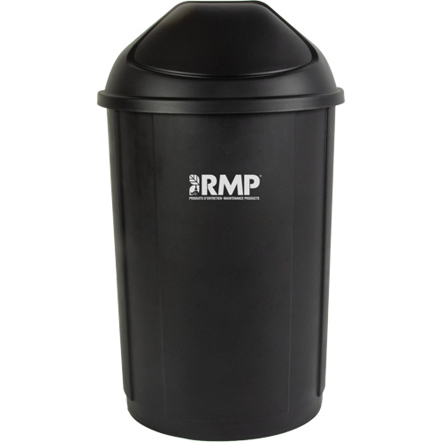 Half-Round Garbage Bin with Lid, Polyethylene, 21 US gal. Meunier Outillage Industriel