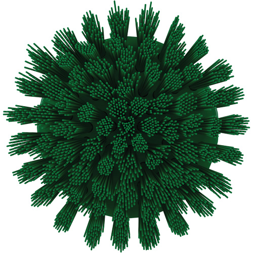 Brosse ronde HyDrive pour perceuse, Soies Tr&egrave;s ferme, Longueur de 3-1/10", Vert Meunier Outillage Industriel