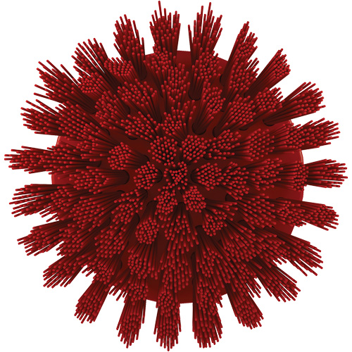 Brosse ronde HyDrive pour perceuse, Soies Tr&egrave;s ferme, Longueur de 3-1/10", Rouge Meunier Outillage Industriel