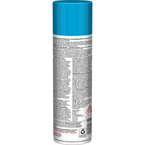 Nettoyant & polis pour acier inoxydable Pro Line, 15 oz, Canette a&eacute;rosol Meunier Outillage Industriel