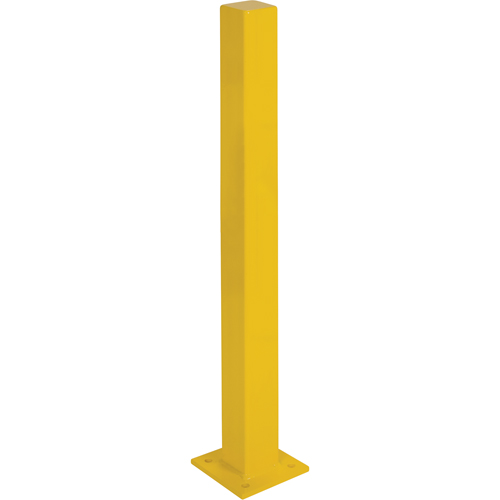 Butoirs robustes, Acier, 48" h x 4" la, Jaune Meunier Outillage Industriel