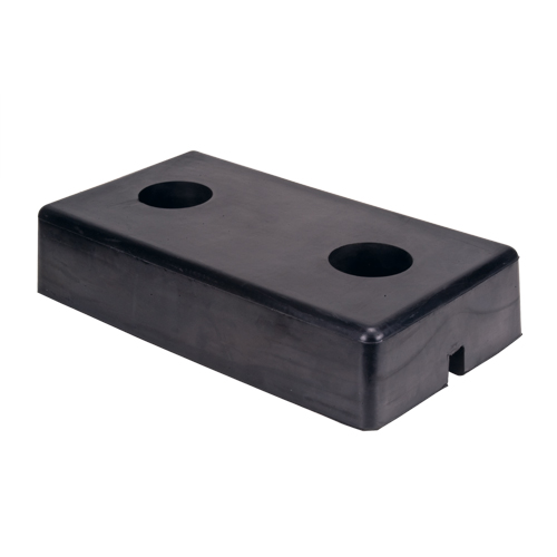 Molded Dock Bumpers, Rubber, 18" W x 4" D x 10" H Meunier Outillage Industriel