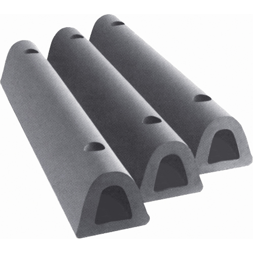 D&eacute;fenses de quai en caoutchouc refoul&eacute;, Caoutchouc, 4-1/2" la x 12" lo x 3-3/4" p Meunier Outillage Industriel