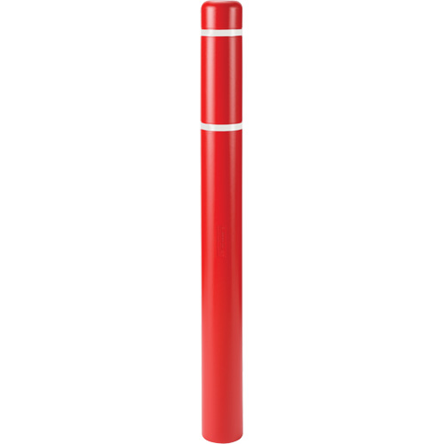 Polyethylene Bollard Covers, 6-5/8" Dia. x 72" L, Red Meunier Outillage Industriel