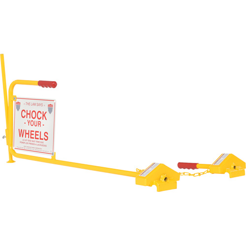 Single Rail Chock With Flag Rail Combo Meunier Outillage Industriel