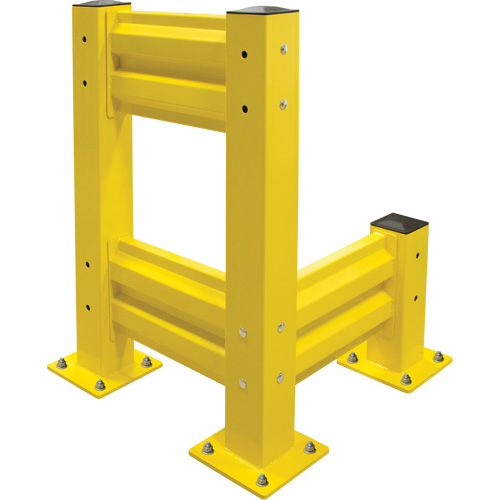 Industrial Safety Guard Rail, Steel, 19" L x 12" H, Safety Yellow Meunier Outillage Industriel