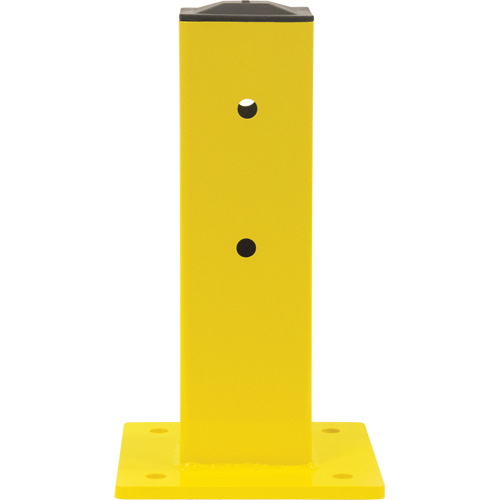 Poteau pour barri&egrave;re de s&eacute;curit&eacute;, Acier, 5" lo x 17" h, Jaune s&eacute;curit&eacute; OSHA Meunier Outillage Industriel